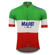 Retro Italy Team Mapei CYCLING Jersey Cycling Short Sleeve Jersey Bicycle Jersey