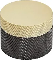 [Amerock] Cabinet Knob | Matte Black/Matte Gold | 1-1/4 inch (32 mm) Diameter | Transcendent | 1 Pack | Drawer Knob | Cabinet Hardware