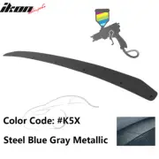 Fits 15-21 Subaru WRX STI Gurney Flap OE Style Trunk Spoiler #K5X Blue Rear Wing (for: Subaru)