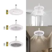 Ceiling Fans with Lights 30W E27 3 Speeds LED Dimmable Low Profile Ceiling Fans
