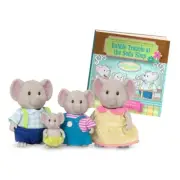 – The Oliphant – Set of 4 Collectible Posable Elephant Figures Elephant Family