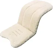 Stroller Seat Liner, Kids Pushchair Seat Cushion Mat, Non Slip Adjustable Pram Insert for Baby Stroller, Dining Chair, Safety /30x15 Inch(Beige)