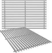 DELSbbq Cooking Grates for Weber Genesis 300 Series Genesis E310 E320 E330 S310 S320 S330 EP-310 EP-320 EP-330, 304 Stainless Steel Grill Grates Replacement for Weber 7524/7528, 19.5"x12.9", Set of 2