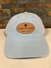 Crosswater Club ~ Sunriver Logo Adjustable Hat ~ Light Blue ~ NEW