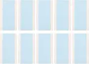 Blue Double-Sided Tape for Hair Extensions, TPU Material, 10 Pieces per Pack， Hair Tapes for Extensions Double Sided Tapes for Extensions Replacement Tape