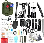 PISAU Survival Kits, 250 Pcs Emergency First Aid Kit Supplies for Vehicles Travel car Camping Hiking Disaster Preparedness