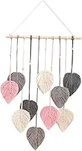 XLWLLNJ Handwoven Macrame Wall Hanging for Modern Home Decor, Gray, as described
