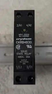 4 NEW CRYDOM SOLID STATE RELAYS CKRB4830 30 AMP 480VOLT Input 90-140VAC (708)