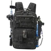 Fishing Backpack Fishing Tackle Storage Bag Fishing Gear and Equipment Black