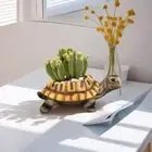Decorative Turtle-Shaped Flower Pot Eco-Friendly Desk Mini Ornament Desktop
