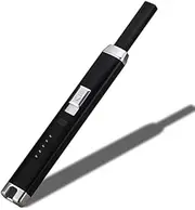 EZONEDEAL Electric Arc Lighter - Flameless Windproof USB Rechargeable BBQ & Camping Stove Lighter, Black