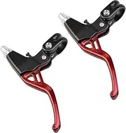 1 Pair Bicycle Brake Lever V-Brake Aluminium Alloy MTB Mountain Bike Brake Handle 22mm Red