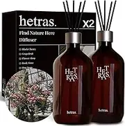 Premium Reed Diffuser: Set of 2 x 16.9oz (1,000 ml) Large Capacity | Fragrance Oil Diffuser & Sticks for Home & Office & Bathroom Decor - Gifts for Loved One (Flower Shop)
