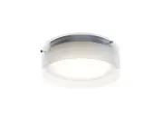 AFX STDF12LAJD1 Studio 12"W LED Flush Mount Drum Ceiling Fixture - Chrome