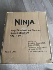 New Ninja Professional Blender Model BL660 30~1100 watts~ Gray/Chrome