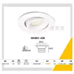 (A LIGHT) MARCH 3W 4.5CM LED 櫥櫃崁燈 採用 OSRAM 晶片 白光 黃光 櫥櫃 崁燈 80145B
