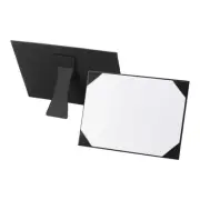 8.5x11 Certificate Holder with Stand, Document Holders Horizontal, Black