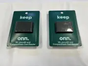 New 2Pack onn.CompactflashSD microSD MiniSD Plug N Play USB/Micro-USB Fast Ship