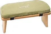 Meditation Bench Foldable - Made of solid Bamboo - Portable Kneeling stool with Cushion