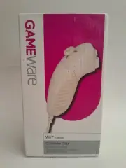 NINTENDO WII - GAMEWARE White Replacement Nunchuck Controller Grip Brand New