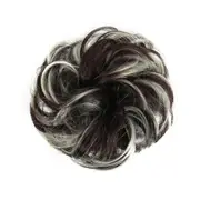3 Pcs Synthetic Girls Curly Chignon Extensions Messy Scrunchie Elastic Band Band Wrap On Messy Hair Bun Ponytails