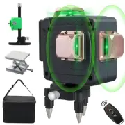 3 * 360 Laser Level, 3D Line Laser with Remotel Control, Cross Self Leveling ...