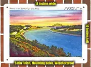 METAL SIGN - Massachusetts Postcard - Qsunset On the Canal, Cape Cod, Mass.