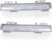 Fog Light Assemblies For Benz W204 W212 C250 C280 C350 For E350 Car Front LED DRL Daytime Running Lamp Fog Light A2049069000 A2049068900 Fog Lights Assembly(Left and Right)