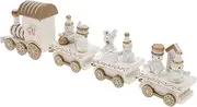 Unique Christmas Decorative Train White Wooden Train Toy As Party Ornament for Festive Events Random Style