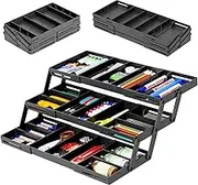 Multi Level Smart Drawer Organizer, 3 Tier Expandable Drawer Organizer, Jewelry, Makeup, Silverware Storage Organizer, Perfect for Kitchen, Desk, Medicine Cabinet and More