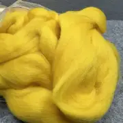 Colonial Wool Top Roving Yellow Sun Spinning Mohair More 176g 6.2 oz Felting