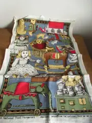Vintage Toys from National Trust Nurseries Tea Towel Pat Albeck Irish Linen