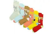 SpongeBob SquarePants Characters 6-Pack Crew Socks