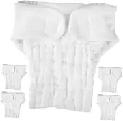 HOODANCOS 5pcs Reusable Cotton Nappy Liners Insert for Newborn Absorbent Diaper Pads Nappy Liners Insert Baby Swim Diaper