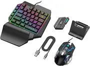 prasku Mobile Gaming Keyboard Mouse Adapter USB Converter Mobile Controller for Android Phone for iOS, for Mix Set