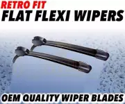 TRIUMPH TR4 TR5 TR6 1962-76 Flexi Flat Wiper Blades x2