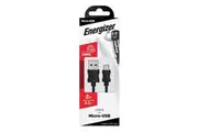 Energizer USB to Micro-USB Cable 2m Length Black