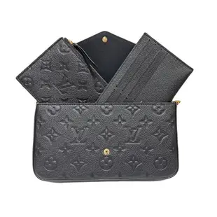 【Louis Vuitton】M64064 - LV Felicie Pochette系列 WOC 鍊帶 手拿/斜背包(黑色)