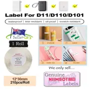 Thermal Printer Label White Niimbot 12 x 30 Labels Stickers 1x Box D11 D101 D110