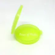 Tupperware Mini Clamshell Pill Keeper Round Pocket Container, Sheer Green Yellow