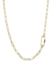 Bloomingdale's Fine Collection Paperclip Link Chain Necklace in 14K Yellow Gold, 18 - Exclusive OS