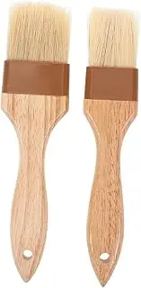 2pcs Basting Brush Ergonomic Cooking Oil Brush for Grilling Baking BBQ Roasting Material Lightweight Kitchen Supply for Outdoor Home Use