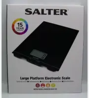 Salter 1172 BKDR Black Premium Large Platform Electronic Kitchen Scale