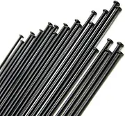 Bicycle Parts Replace Spokes, 14G / 14K Black Straight Pull Bicycle Spokes 24 Pieces Bicycle Spokes Stainless Steel Spokes Round Body 2 mm Bicycle Wheels Spokes with Copper Nippl(260mm)