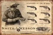 Smith & Wesson Revolvers : Gun Advertisement : Art Print Suitable for Framing