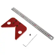 45 Degree Round Center Angle Scribe Carpenter Wood Ruler Layout Gauge Determination Woodworking Tool