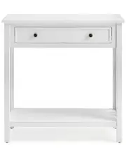 Alaterre Coventry 32in Wood Console Table with Drawer and Shelf