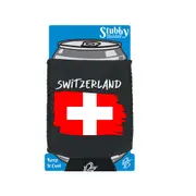 Switzerland Country Flag Nationality - Stubby Holder With Base