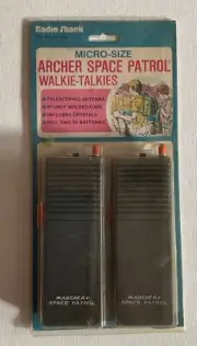 Radio Shack Archer Space Patrol Walkie Talkie 60-4004 Back To The Future NEW