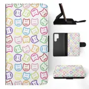 FLIP CASE FOR SAMSUNG GALAXY|RAINBOW KITTEN CAT PATTERN #3